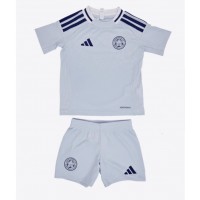 Camisa de Futebol Leicester City Equipamento Alternativo Infantil 2024-25 Manga Curta (+ Calças curtas)